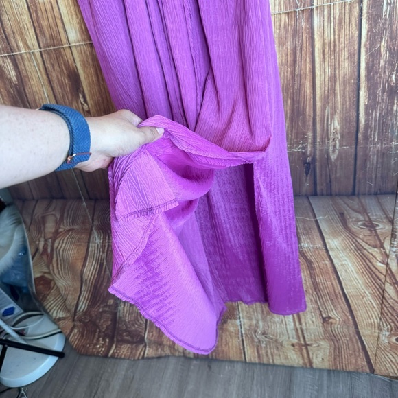 Taylor Women's Sleeveless V-Neck Side-Slit Orchid Stretch Maxi Dress Size XS - Picture 10 of 15